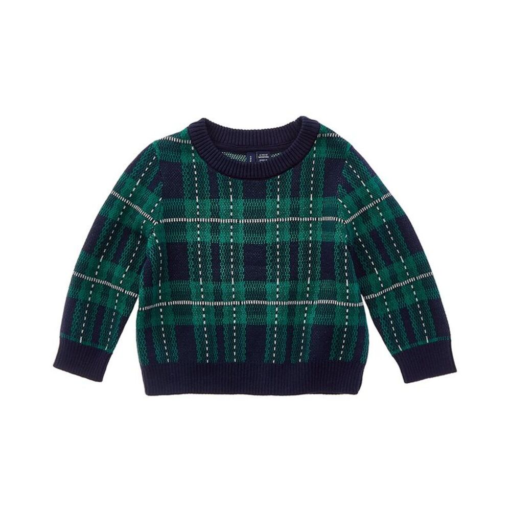 Janie And Jack Boys The Holiday Tartan Sweater